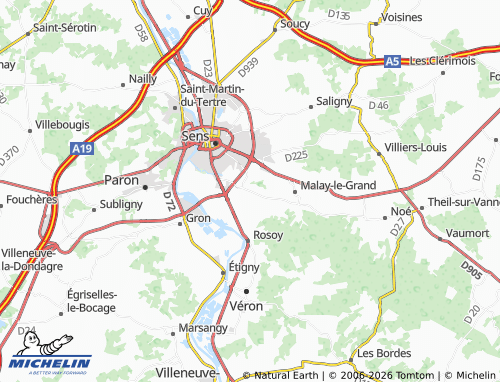 Mappa MICHELIN Maillot - ViaMichelin
