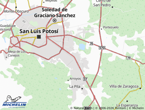 Kaart MICHELIN Castilla La Nueva - ViaMichelin