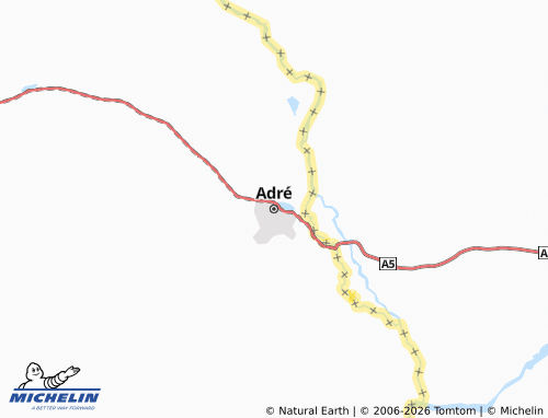 MICHELIN-Landkarte Adré - ViaMichelin