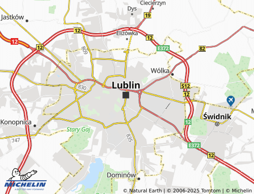 Mapa MICHELIN Stare Miasto - ViaMichelin
