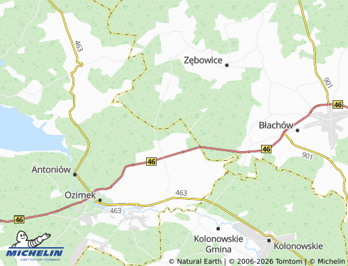 MICHELIN Chobie map - ViaMichelin