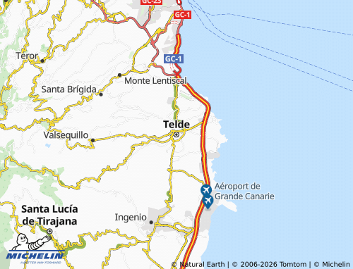 Mapa MICHELIN Telde - ViaMichelin