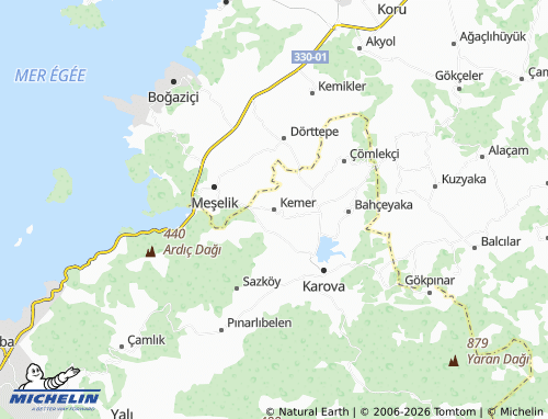 Mappa MICHELIN Kemer - ViaMichelin
