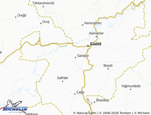 MICHELIN Garipçe map - ViaMichelin