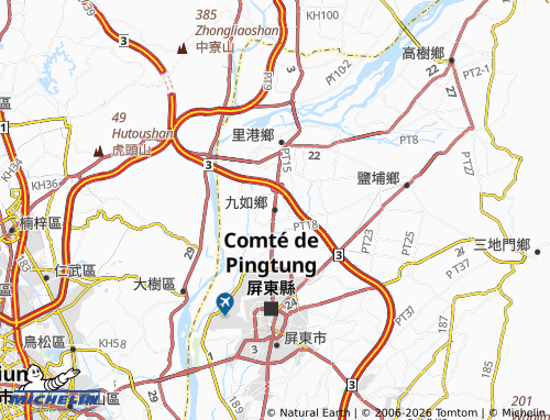 MICHELIN Jiuru Township map - ViaMichelin