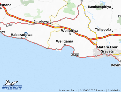 Mappa MICHELIN Hetti Weediya - ViaMichelin