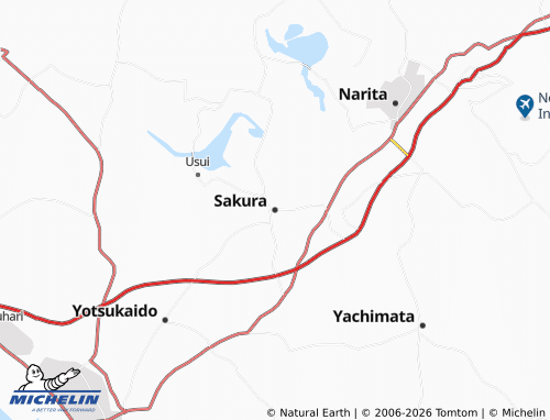 MICHELIN-Landkarte Sakura - ViaMichelin