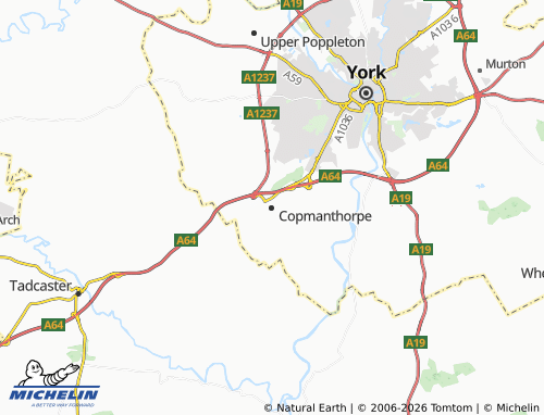Mappa MICHELIN Copmanthorpe - ViaMichelin
