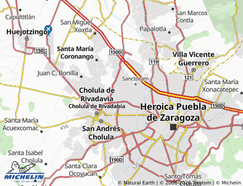 Mappa MICHELIN San Juan Cuautlancingo - ViaMichelin