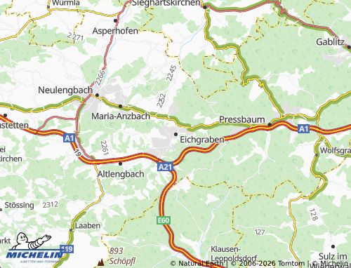 MICHELIN Eichgraben map - ViaMichelin