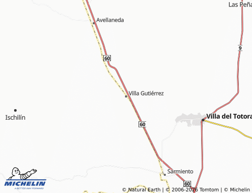 Mappa MICHELIN Villa Gutiérrez - ViaMichelin