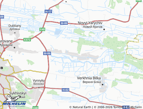 Mapa MICHELIN Pykulovychi - ViaMichelin