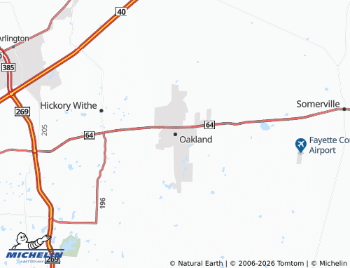 Mapa MICHELIN Oakland - ViaMichelin