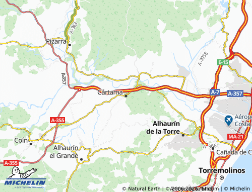 Mappa MICHELIN Cártama - ViaMichelin