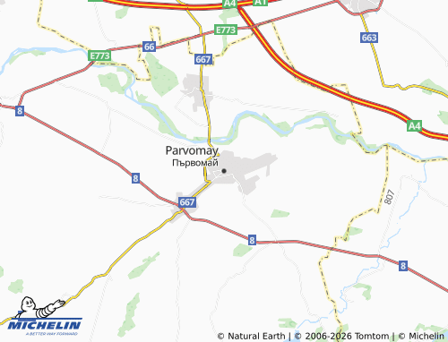 MICHELIN Parvomay map - ViaMichelin