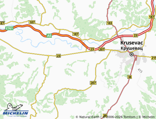 Kaart MICHELIN Mačkovac - ViaMichelin