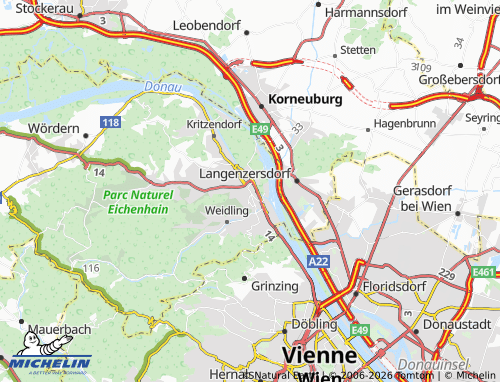 Mapa MICHELIN Klosterneuburg - ViaMichelin