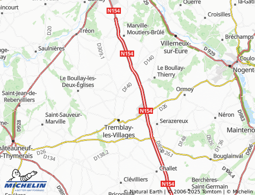 Carte MICHELIN Neuville-la-Mare - ViaMichelin