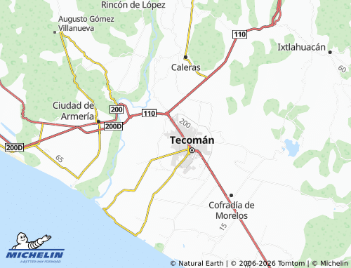 MICHELIN Lázaro Cárdenas I map - ViaMichelin