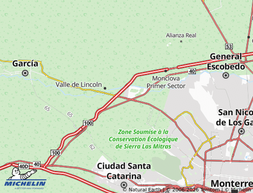 Mappa MICHELIN Mitras Bicentenario, Sector Insurgentes - ViaMichelin