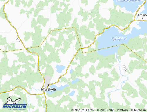 Kaart MICHELIN Hevonoja - ViaMichelin