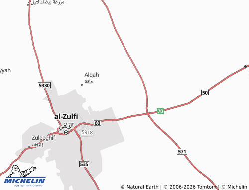 MICHELIN-Landkarte al-Wuroud - ViaMichelin
