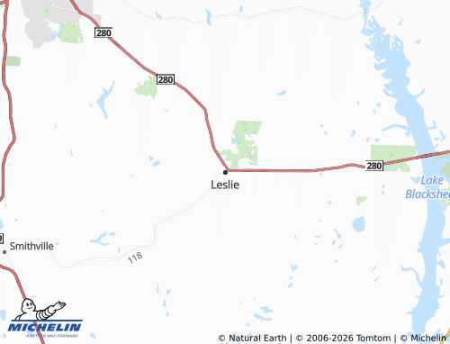 Carte MICHELIN Leslie - ViaMichelin