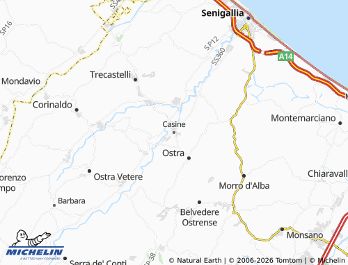 MICHELIN Casine map - ViaMichelin