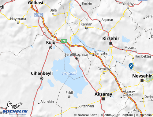 MICHELIN Şereflikoçhisar map - ViaMichelin