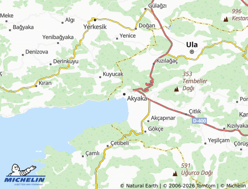 MICHELIN Akyaka map - ViaMichelin