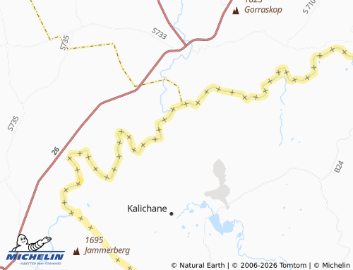 MICHELIN Thabane-Monlomi map - ViaMichelin