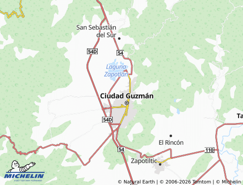 Mapa MICHELIN Valle de Zapotlán - ViaMichelin