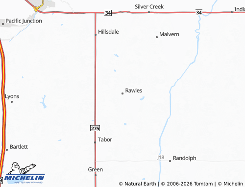 Mapa MICHELIN Rawles - ViaMichelin