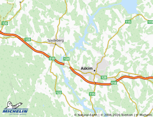 MICHELIN-Landkarte Fjellbu - ViaMichelin