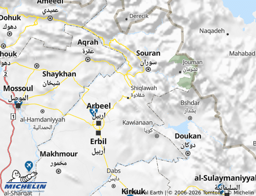MICHELIN-Landkarte Shiqlawah - ViaMichelin