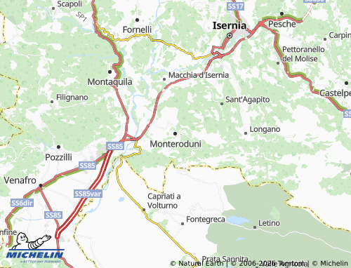 Mapa MICHELIN Monteroduni - ViaMichelin