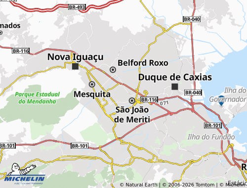 Mapa MICHELIN Vila Tiradentes - ViaMichelin