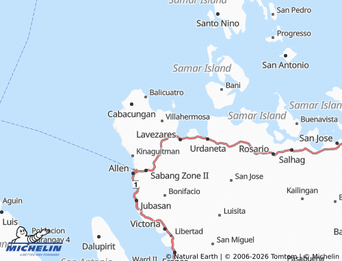 MICHELIN Libas map - ViaMichelin