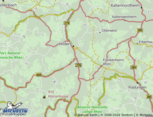 MICHELIN Batten map - ViaMichelin
