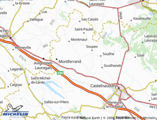MICHELIN Airoux map - ViaMichelin