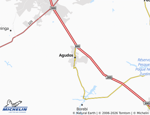 MICHELIN Agudos map - ViaMichelin
