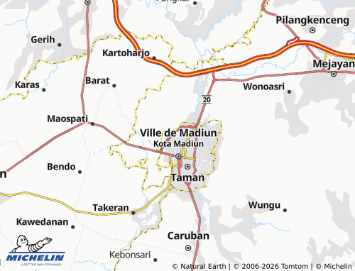 MICHELIN-Landkarte Ngegong - ViaMichelin