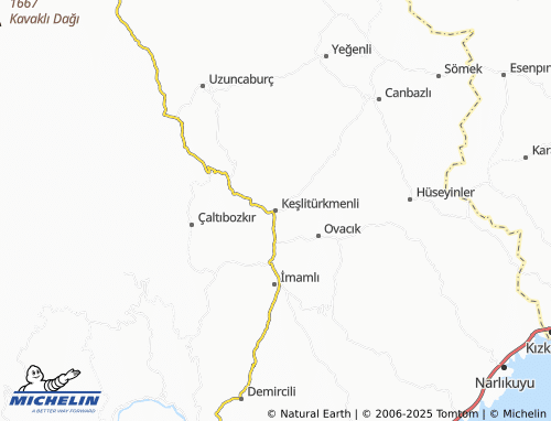 MICHELIN Keşlitürkmenli map - ViaMichelin