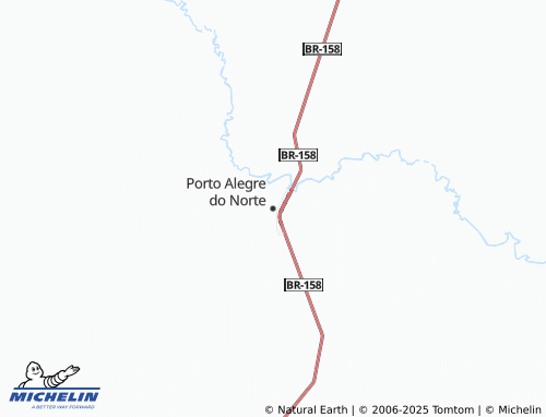 MICHELIN Porto Alegre do Norte map - ViaMichelin