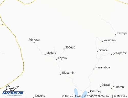 Mappa MICHELIN Söğütlü - ViaMichelin