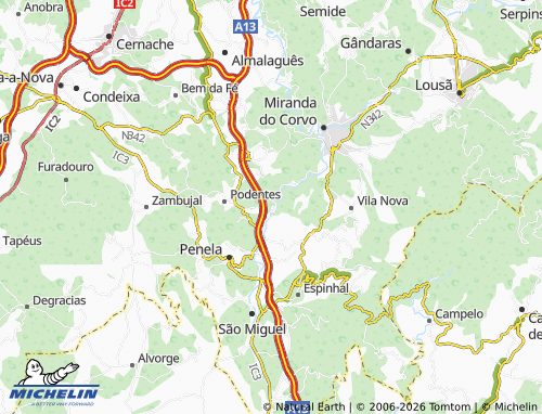 Mapa MICHELIN Cheira - ViaMichelin