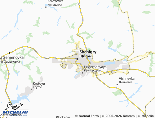 Carte MICHELIN Shchigry - ViaMichelin