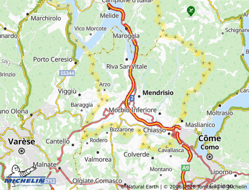Mappa MICHELIN Rancate - ViaMichelin