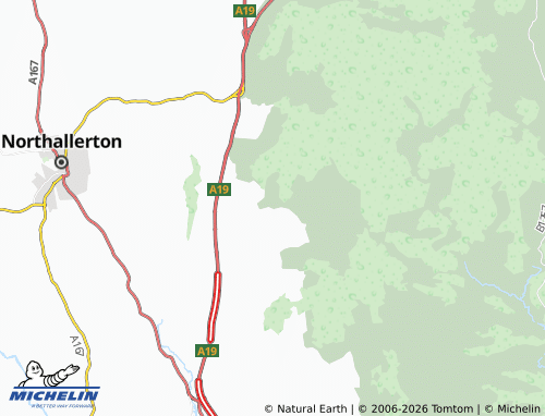 Carte MICHELIN Nether Silton - ViaMichelin