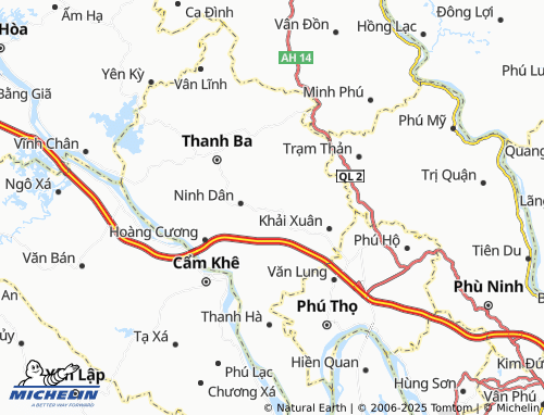 MICHELIN Võ Lao map - ViaMichelin